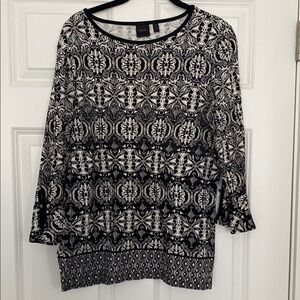 Chico's Black and White Women's Top